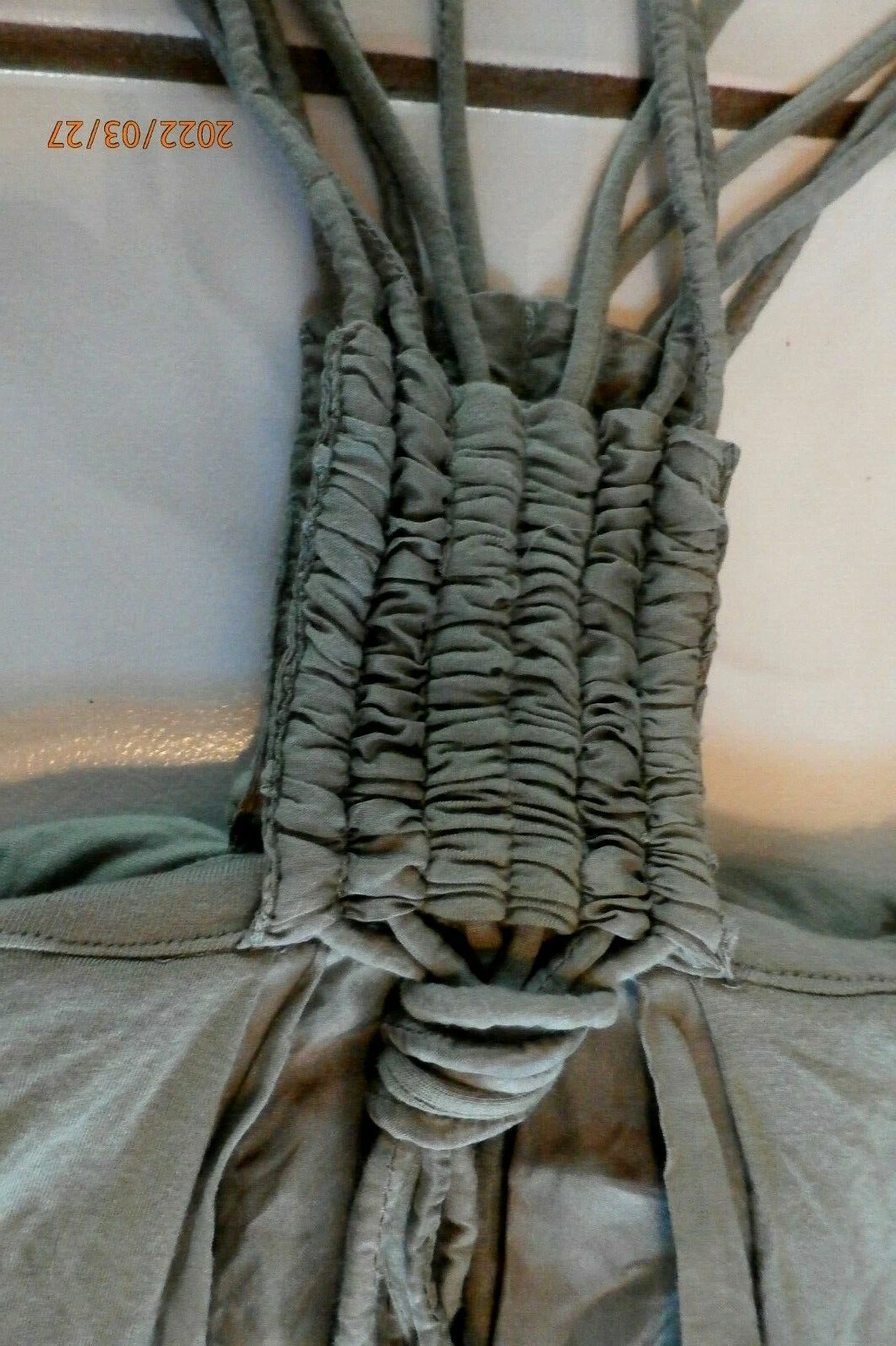 UNDERCOVER Reggiseno Victoria Secret top abito reggiseno con spalline verde mensola foderato taglia small