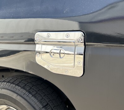 Fits 1986-1997 Nissan Hardbody Chrome ABS Gas Fuel Tank Door Cover