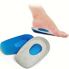 Silicone Heel Support Shoe Pads Gel Orthotic Plantar Care Insert Insoles Cushion
