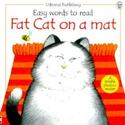 #ad Fat Cat on a Mat Usborne Easy Words to Read Paperback GOOD $5.08