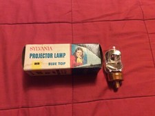 Sylvania DG 80 Watt Projector Lamp Blue Top Nos Vintage New