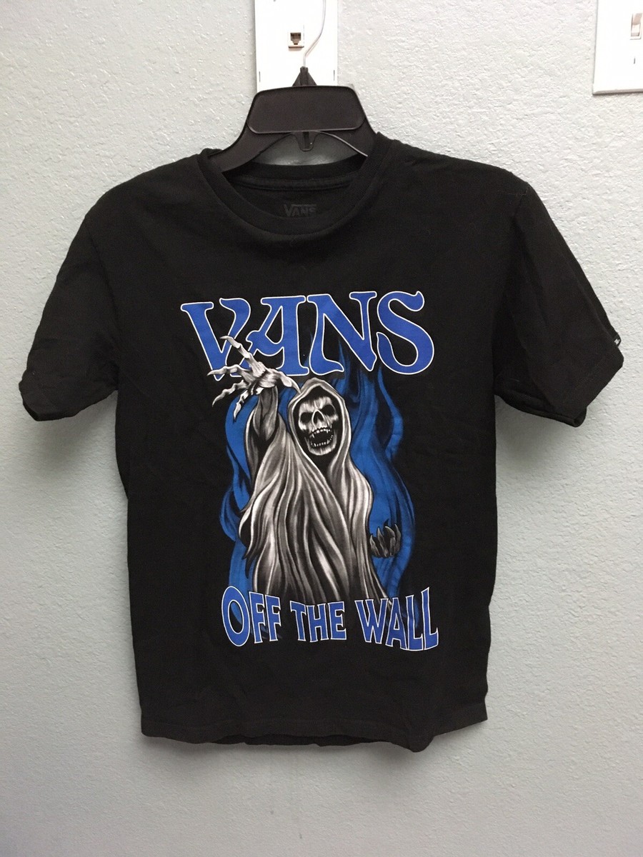 VANS Off The Wall REEPER DEATH T-Shirt Size Small Rare Graphics