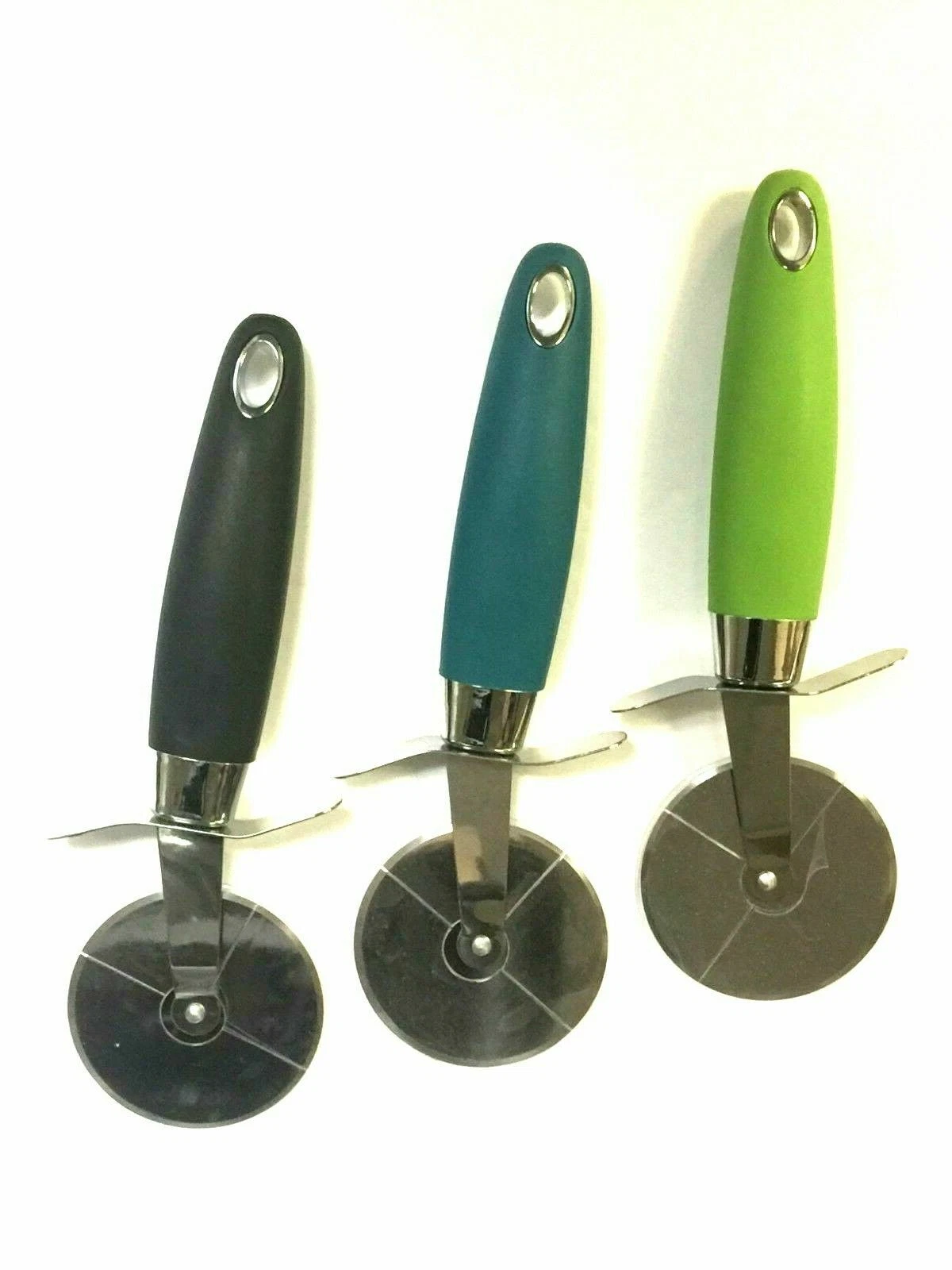 8 inch Pizza Cutter with Non-Slip Handle, Various Colors
