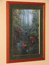 Shirley Moore Leago Red And Green Macaw Limited Edition Signed Print