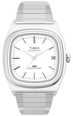 Timex Automatic 1983 E-Line Reissue (34mm) Silver Dial / Stainless TW2W70800