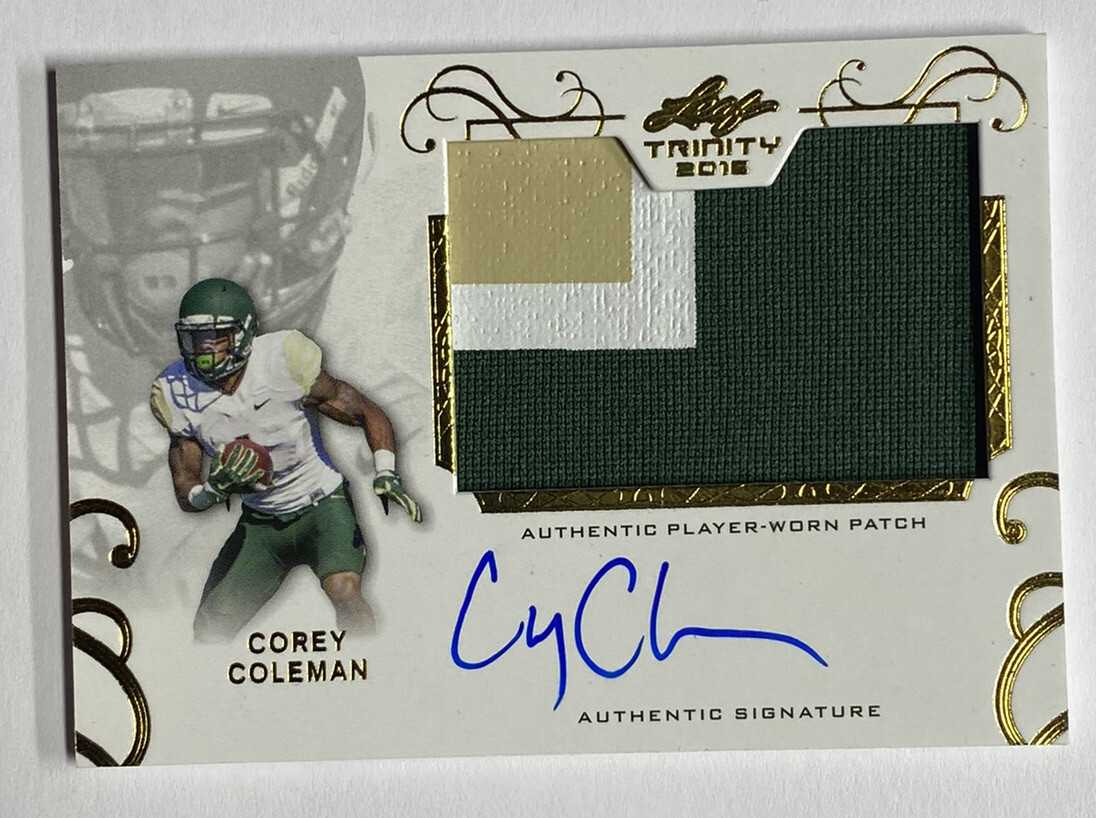 Corey Coleman Leaf Trinity Patch Autograph #PACC2 Base