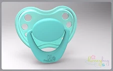 Honeybug MAGNETIC PACIFIER reborn art doll Sweetheart newborn handle M TURQUOISE