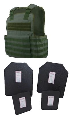 Tactical Scorpion Gear Body Armor Muircat Carrier + Level IIIA Plates Green
