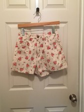VINTAGE High Waist ESPRIT Floral Shorts Juniors Size 7/8 RARE