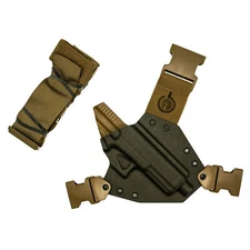 GunfightersINC Kenai Chest Holster Fits Glock 20/21 Gen 5 Right Hand Kydex Gray