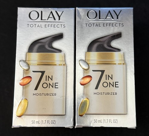 Lot of 2 ๐ Olay 7-in-1 Total Effects Moisturizer 1.7 oz Each โ Sealed & New ๐งโจ