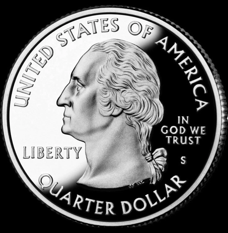 2005-S West Virginia 90% SILVER Deep Cameo "PROOF" State Quarter US Mint Coin - Image 2 of 4