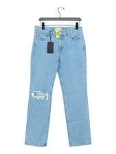Paige Women's Jeans W 28 in Blue Cotton with Elastane Straight New with tags