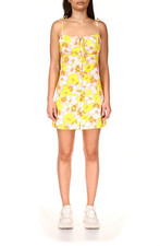 Sanctuary Womens Floral Micro-Mini Slip Dress Size M