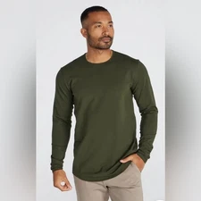 NWOT | BYLT | Long Sleeve Drop Cut Luxe | Color/Forest | Medium