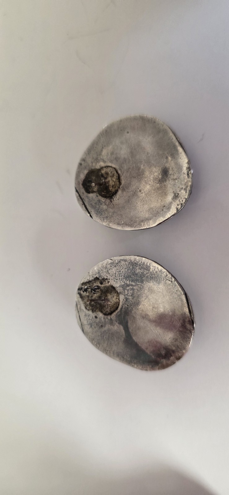 Native American irregular shaped round turquoise … - image 4