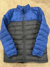 Polo Ralph Lauren Puffer Down Jacket Aviator Navy/Blue MSRP 135 L 14-16
