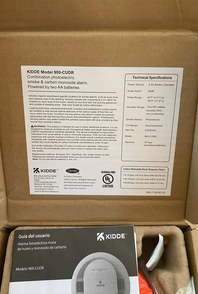 Kidde Firex Smoke and Carbon Monoxide Alarm 900-CUDR 8/23 - Image 2 of 4