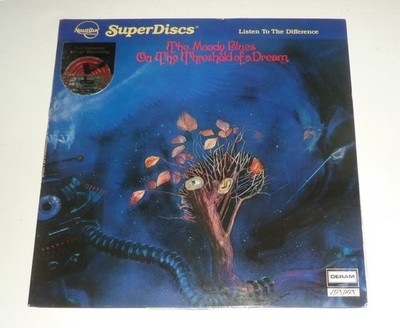 VINYL LP by THE MOODY BLUES ''DBS SUPER DISCS'' ON THE THRESHOLD OF A DREAM (1981)