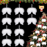Weiß Weihnachtsschmuck, 10 StüCk EngelsflüGel, Weiß EngelsflüGel Federn, Engel F