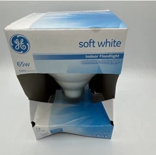 GE BR40 65W Replacement Indoor Flood Bulb Soft White 580 Lumens Non LED 