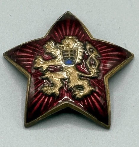 Military Pins Badges Officer Army Hat Cap Czechoslovakia Communist Uniform 1950s