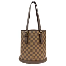 Used Louis Vuitton Male N42240 Damier Ebene Tote Bag Shoulder Canvas Brown Serie
