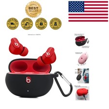 Shockproof Silicone Case Cover for Beats Studio Buds 2021/2023 - Stylish Black