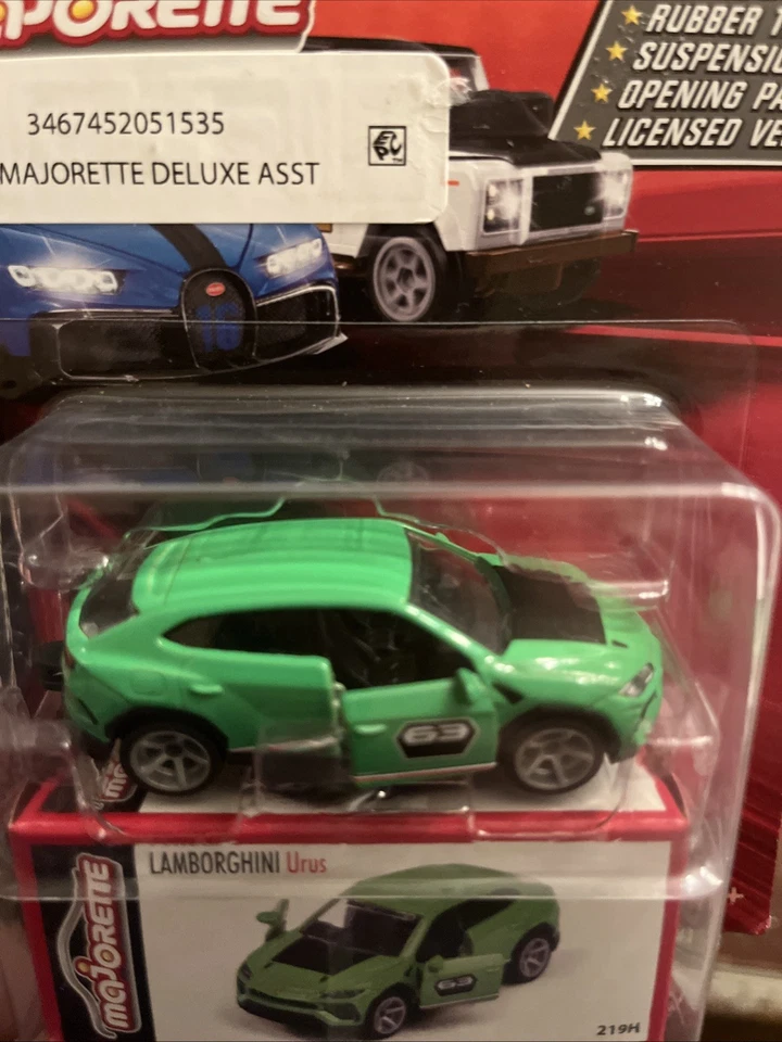 Coches de lujo Majorette Lamborghini Urus en verde Foto 2 de 4