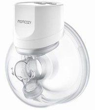 Momcozy S12 Pro Hands-Free Wearable Breast Pump 24mm Battery White/Clear 1 pack