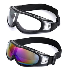 2x Mens Winter Snow Ski Goggles Anti-fog Lens UV Snowboard Snowmobile Motorcycle