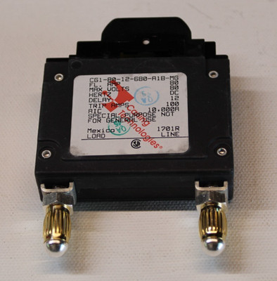 Carling Technologies CG1-B0-12-680-A1B-MG 80 Amp circuit breaker