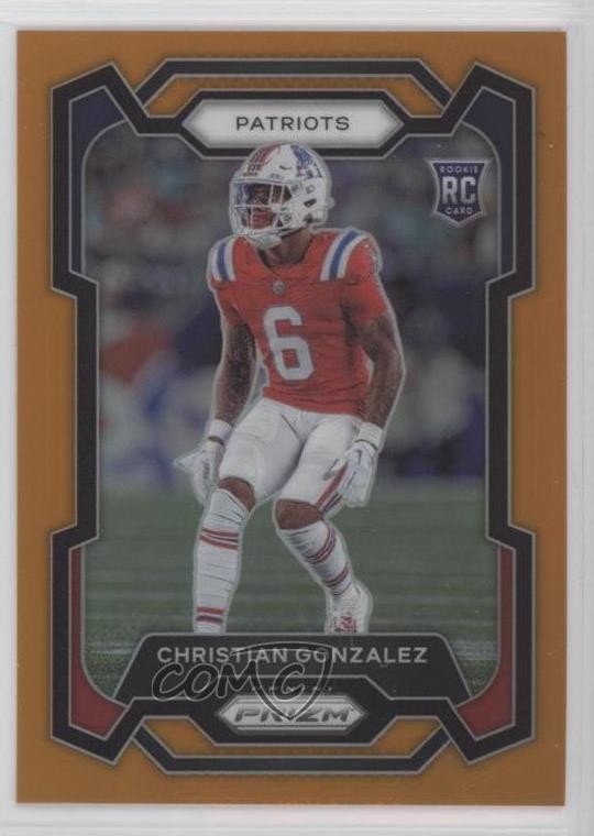 2023 Panini Prizm Rookies Orange 173/249 Christian Gonzalez #369 Rookie RC 11ds