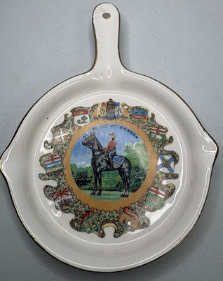 Vintage Canada Souvenir Ceramic Spoon Rest Mountie Horse Giftcraft Japan
