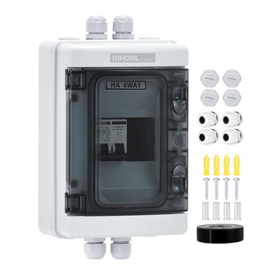 Miniature Circuit Breaker Box, 60A DC Solar Switch