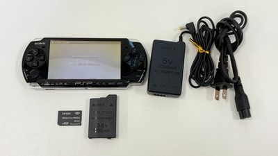 PSP3000 ブラック + メモリースティック4GB バッテリー交換済み Sony PSP 3000 Console Various Color Region Free w/Battery pack