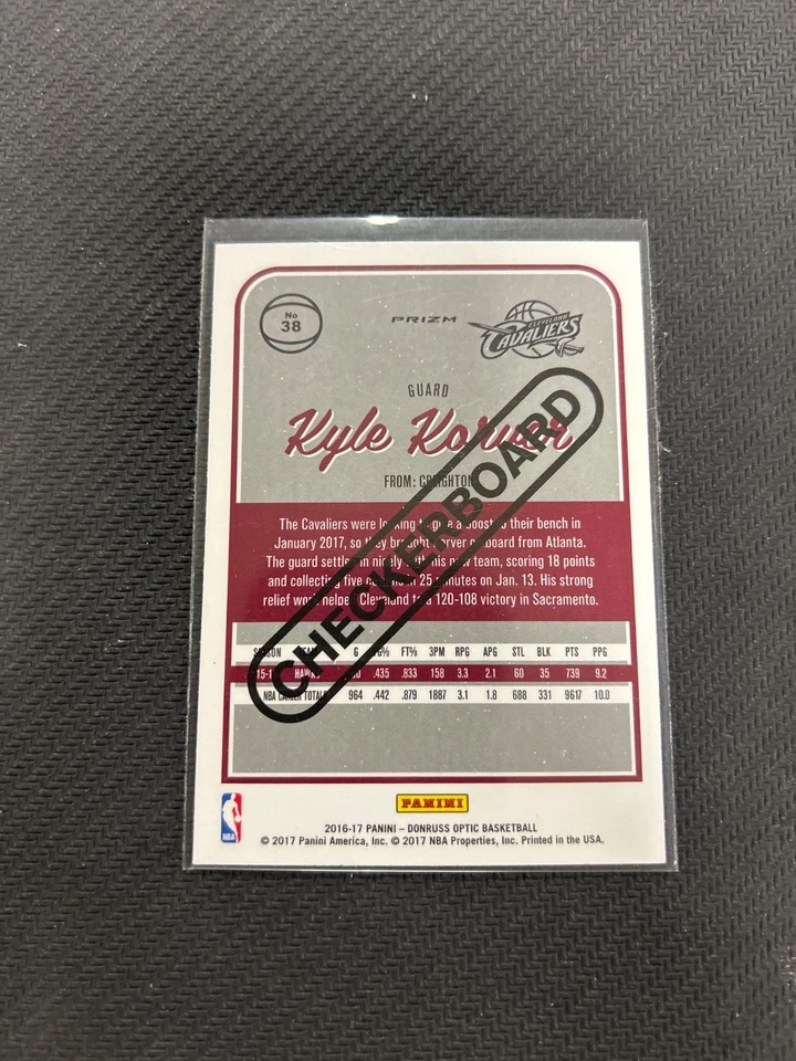 2016-17 Panini Donruss Optic - #38 Kyle Korver Checkerboard SSP RARE - Image 2 of 2