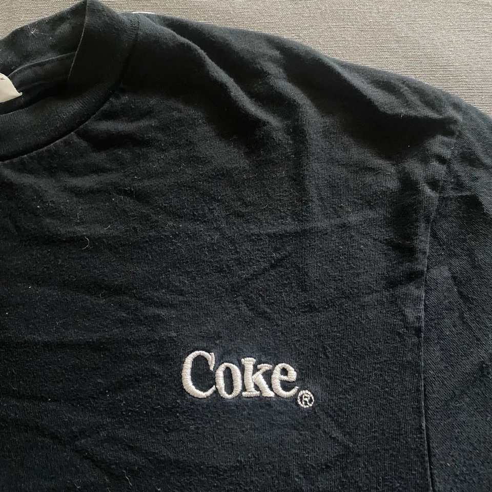Divided H&M Coca Cola T Shirt Mens Size Medium Black Short Sleeve Coke Soda Pop - Image 4 of 4