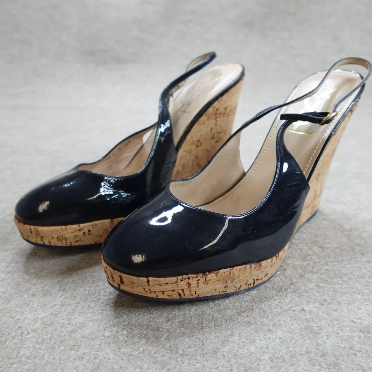Saint Laurent Wedge Leather Upper Heels for Women for sale | eBay