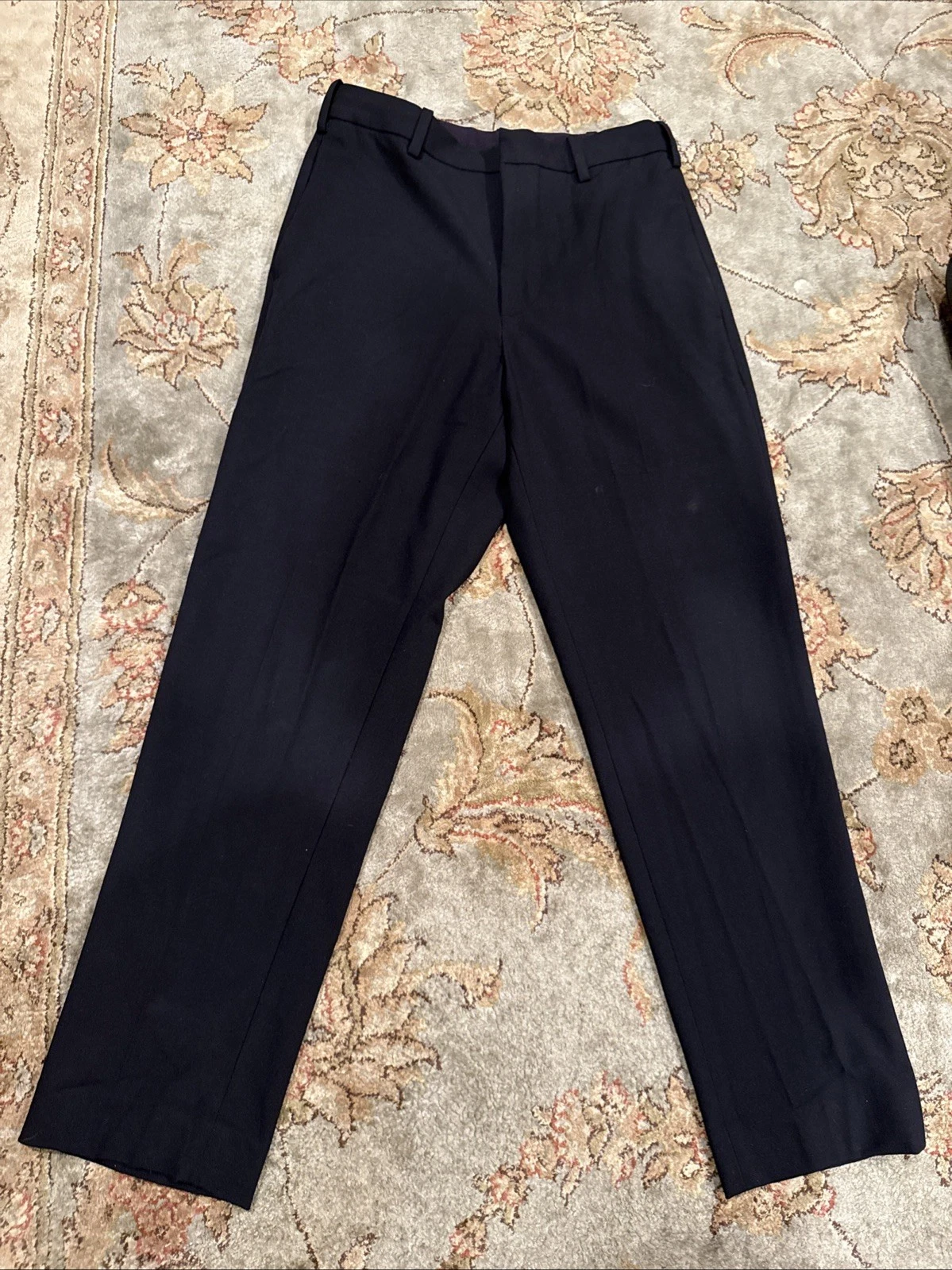 UNIQLO Smart Ankle Pants 2-way stretch Black Slim tapered cut XS 26-28