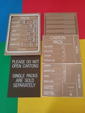 Tobacco Cigarette Advertising Price Board Grid Sign