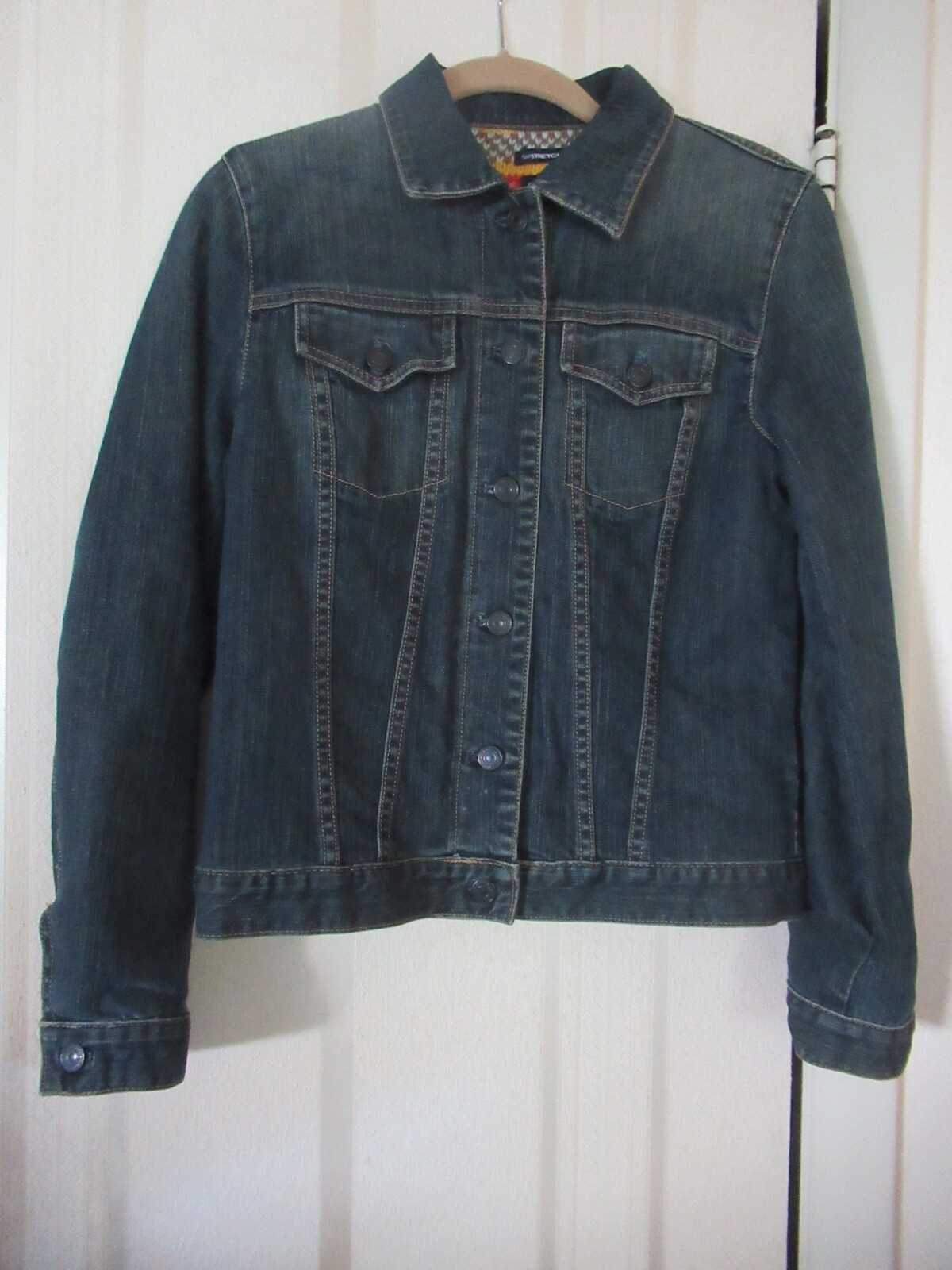 Gap Stretch Medium Colored Denim Jacket/ Multi Co… - image 2