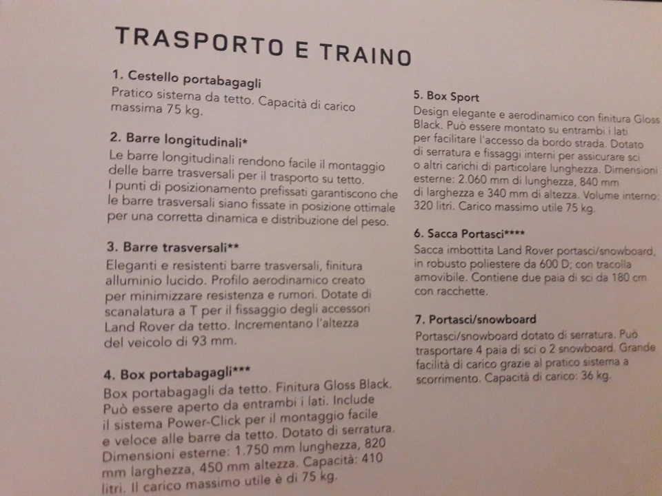 Depliant Brochure LAND ROVER NUOVA RANGE ROVER SPORT  pagine 56 + omaggio - Immagine 3 di 4