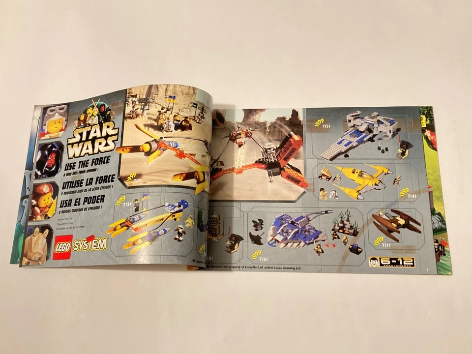 Lego 1999 Catálogo Folleto 4127018 Star Wars Ninja Rock Raiders más Foto 4 de 4
