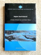 Unjust Enrichment: A Study of Private Law and Public Values by Hanoch Dagan