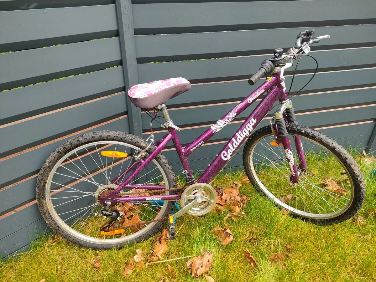 v lo vtt femme violet motifs tr s bon tat eBay