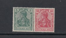 Deutsches Reich Zusammendruck W 7 I ab * ungebraucht