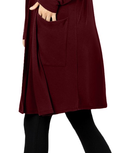 NE PEOPLE Damen Basic Langarm vorne offen lässig Taschen Cardigan NEUJ1440 - Bild 81 von 125