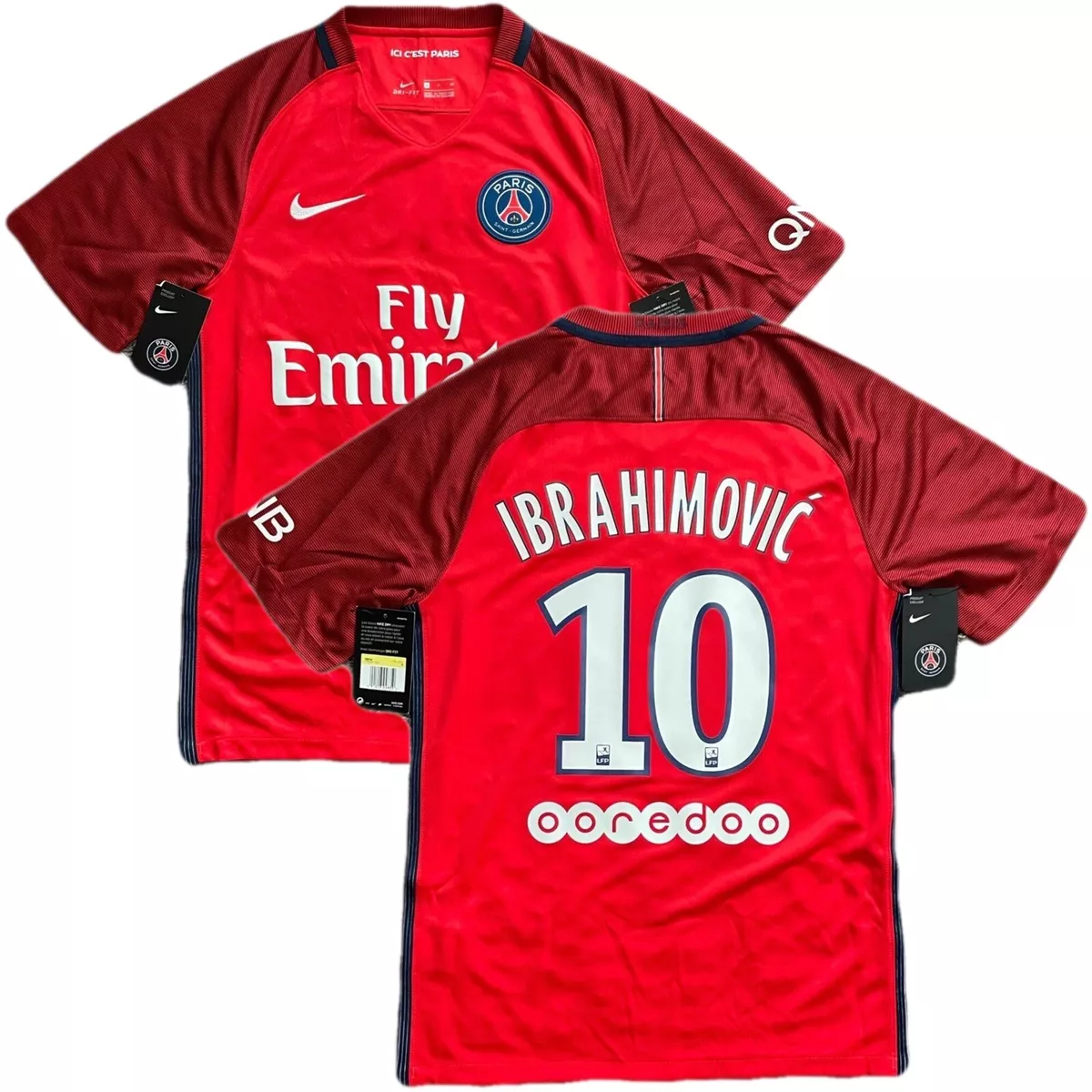 👿 Peluche Poupée Paris Saint-Germain PSG Zlatan Ibrahimovic Hauteur 37 Cm