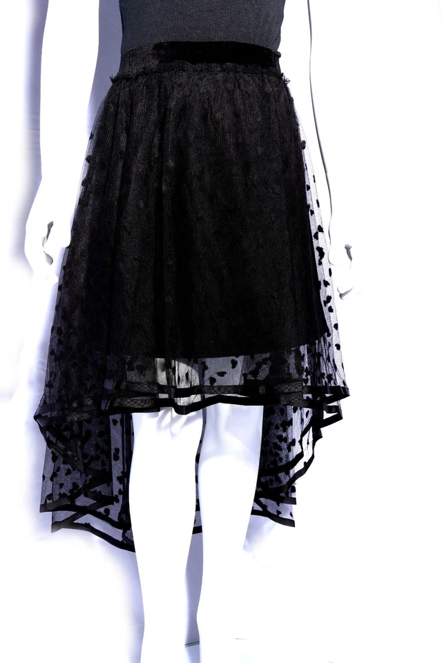 Falda de malla alta-baja Deux par Deux para niñas Foto 2 de 2